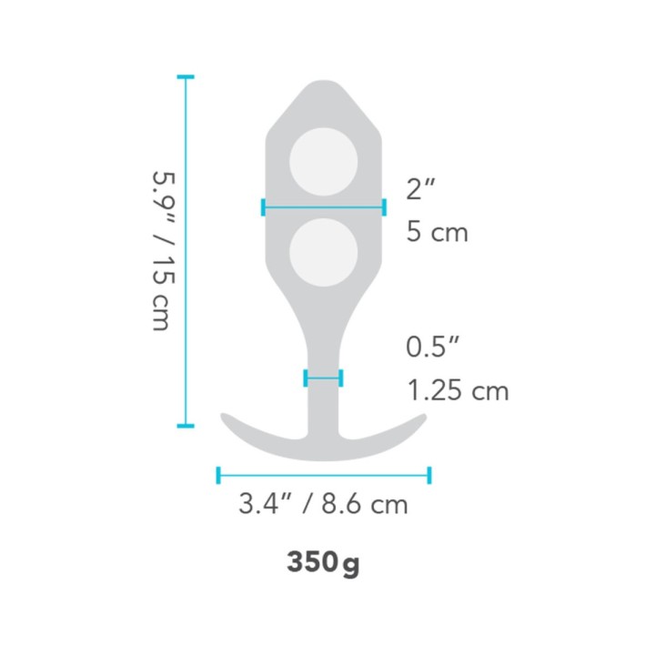 Vibrierender Analplug B-Vibe 5 Blau