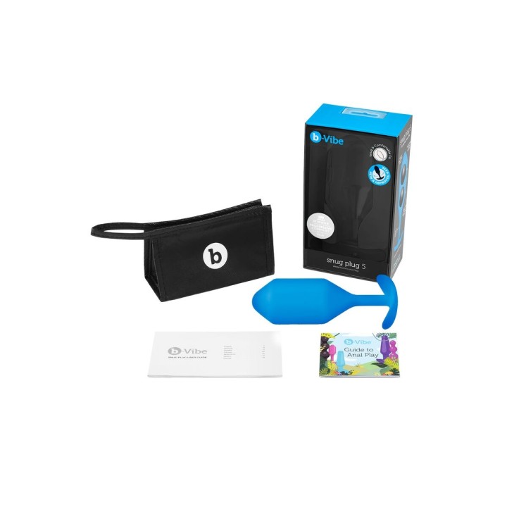 Butt Plug Vibrante B-Vibe 5 Azzurro