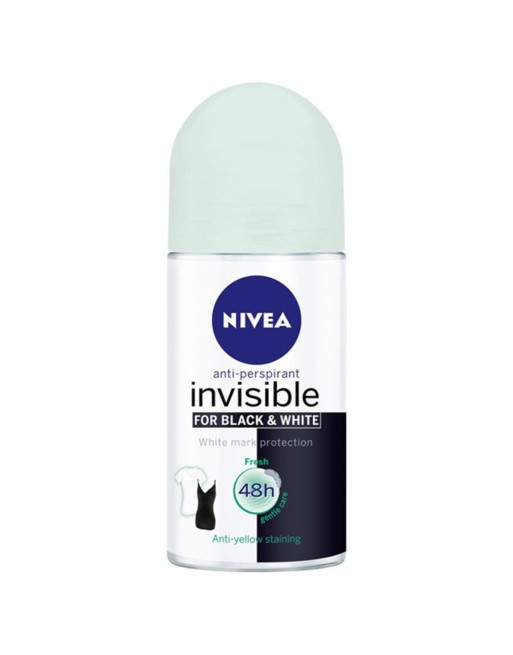 Déodorant Roll-On Black & White Invisible Fresh Nivea 82234 (50 ml) (50 ml)