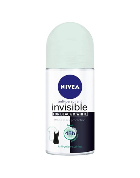 Desodorante Roll-On Black & White Invisible Fresh Nivea (50 ml)