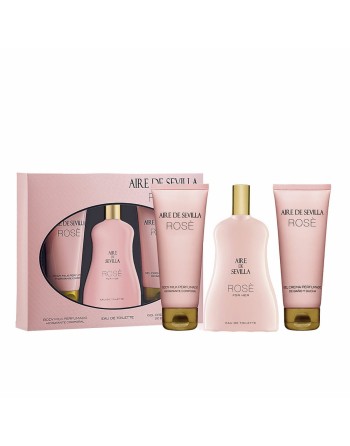 Women's Perfume Set Aire Sevilla Rose 3 Pieces