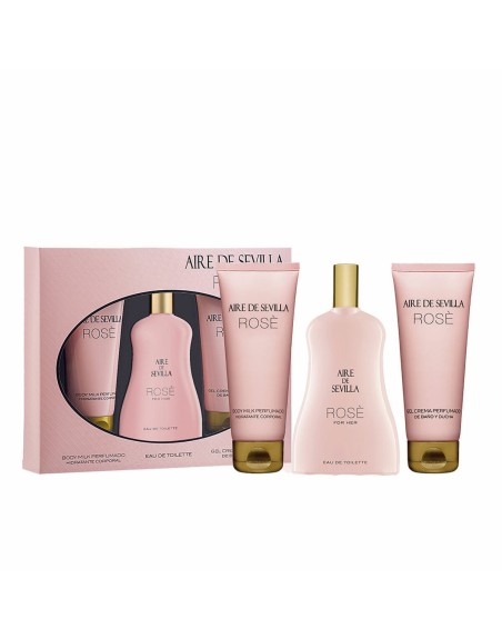 Set de Perfume Mujer Aire Sevilla Rose 3 Piezas