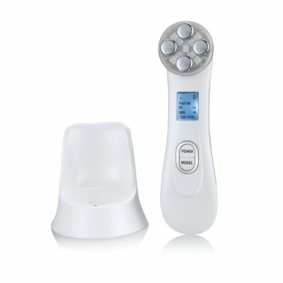 Ansigtsmassager med radiofrekvens, lysbehandling og elektrostimulering Drakefor 9905 Hvid 3 Dele