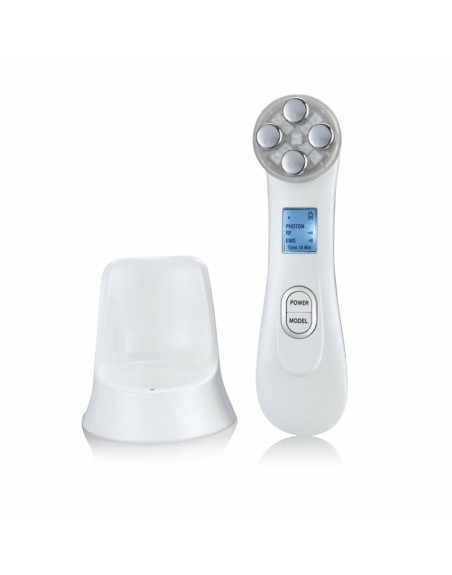 Facial Massager with Radiofrequency, Phototherapy and Electrostimulation Drakefor 9905 White 3 Pieces