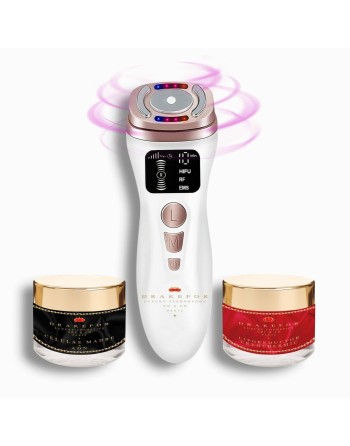 Soin rajeunissant Drakefor MINI HIFU RF LIGHT TERAPY HOME Blanc Ultrasons 3 Pièces