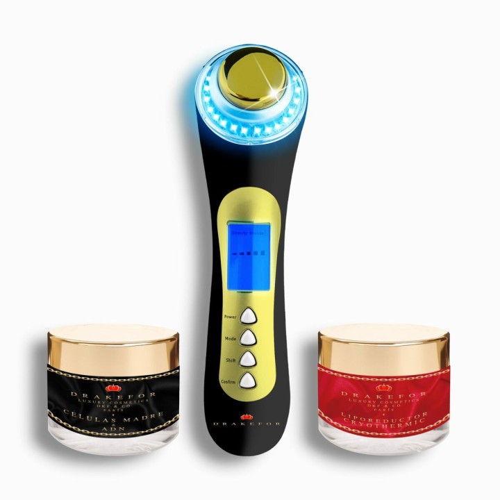 Ansigtsforyngende massager med høj frekvens Drakefor M015 Sort 3 Dele