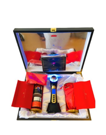 Ansigtsforyngende massager med høj frekvens Drakefor M015 Sort 3 Dele