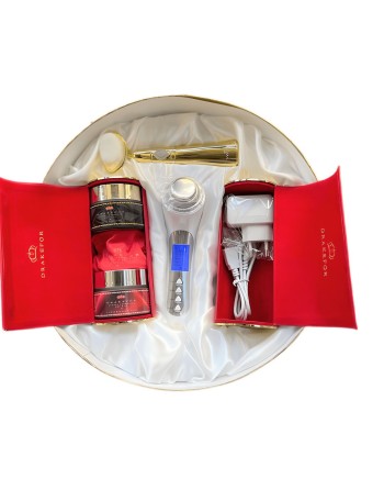 Ansigtsforyngende massager med høj frekvens Drakefor M015 Hvid 3 Dele