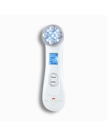 Massaggiatore Viso con Radiofrequenza, Fototerapia ed Elettrostimolazione Drakefor DKF-9905 Bianco