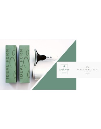 Gesichtsmassagegerät mit Radiofrequenz, Phototherapie und Elektrostimulation Drakefor QLINIQ B Weiß 2 Stücke