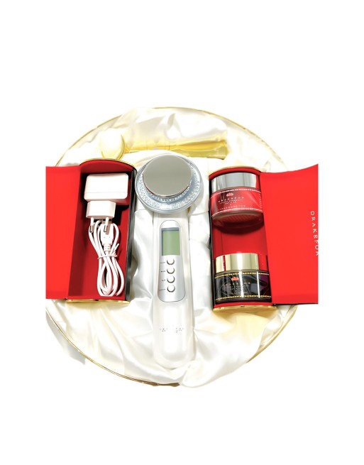 Masajeador Rejuvenecedor Facial de Alta Frecuencia Drakefor 580 Plus Blanco 3 Piezas