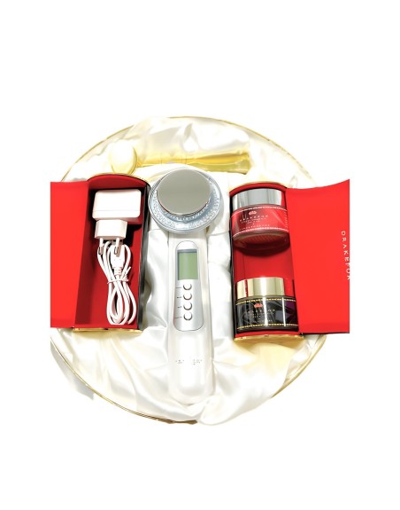 High Frequency Rejuvenating Facial Massager Drakefor 580 Plus White 3 Pieces