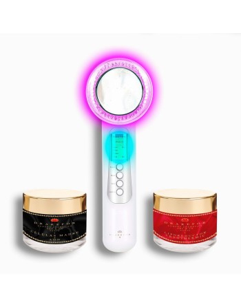 Masajeador Rejuvenecedor Facial de Alta Frecuencia Drakefor 580 Plus Blanco 3 Piezas