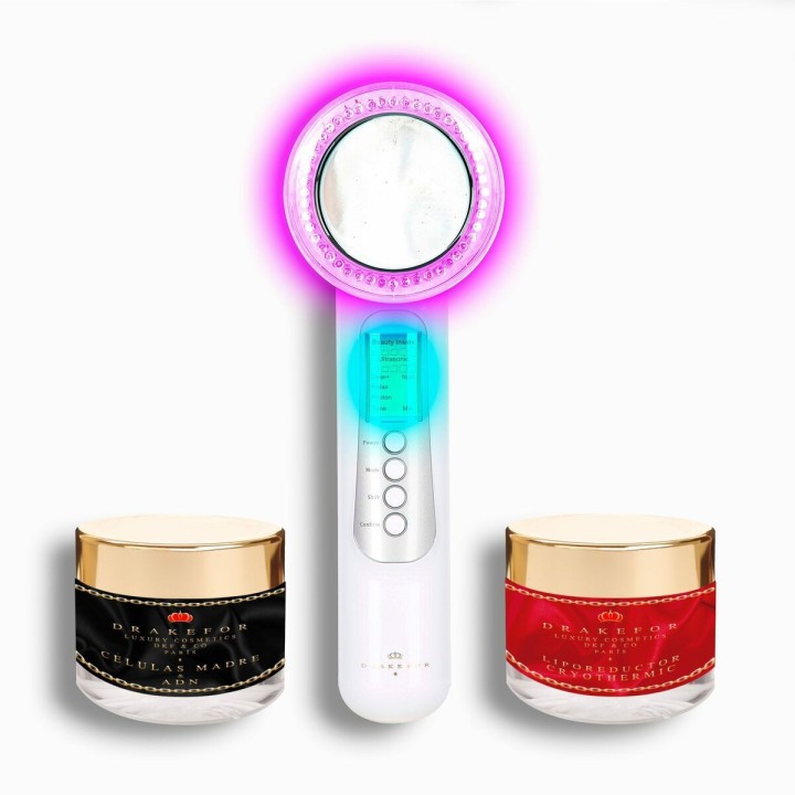 Ansigtsforyngende massager med høj frekvens Drakefor 580 Plus Hvid 3 Dele