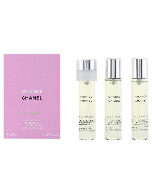 Parfume sæt til kvinder Chance Eau Fraiche Chanel (3 pcs) Chance Eau Fraiche
