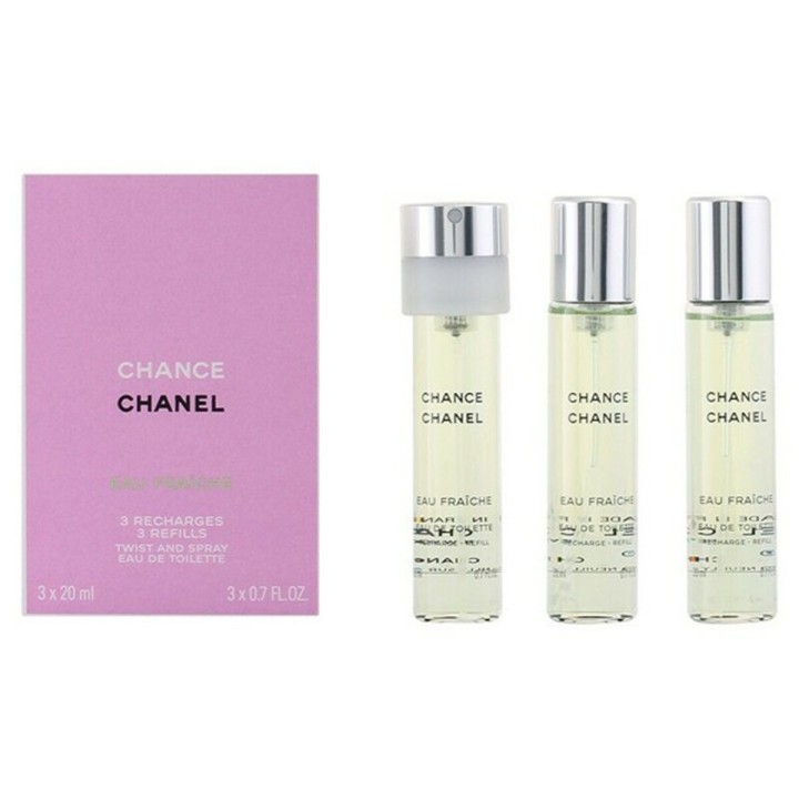 Parfume sæt til kvinder Chance Eau Fraiche Chanel (3 pcs) Chance Eau Fraiche