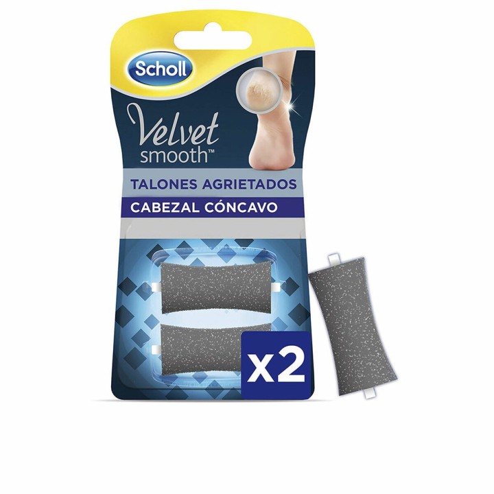 Eksfoliering til Fødder Scholl Velvet Smooth (2 enheder)
