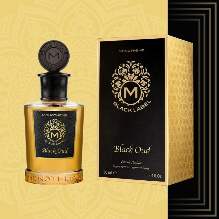 Unisex parfume Monotheme Venezia BLACK LABEL Black Oud EDP 100 ml