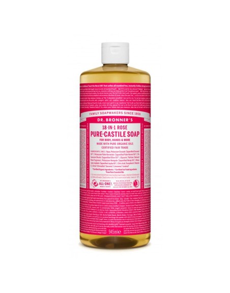 Jabón Líquido Dr Bronner's 945 ml Rosas