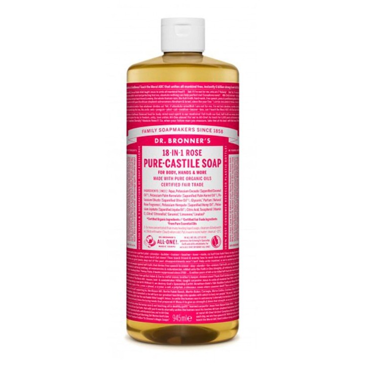 Flydende sæbe Dr Bronner's 945 ml Roser
