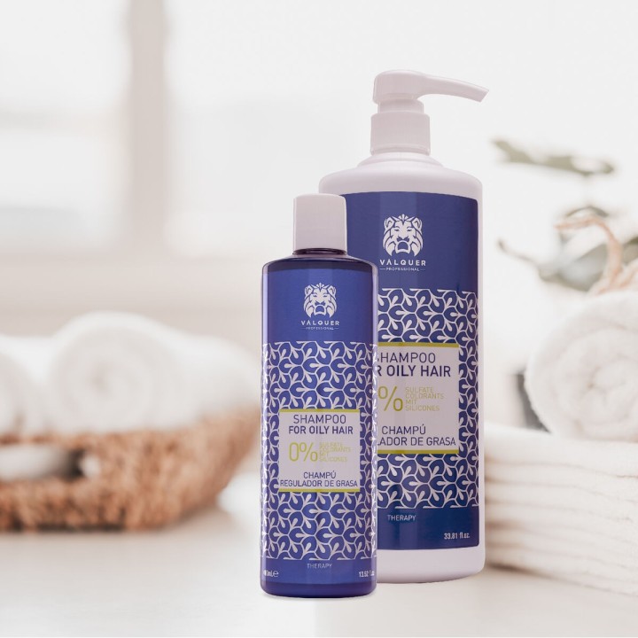 Shampooing pour cheveux gras Valquer SIN SULFATOS 1 L