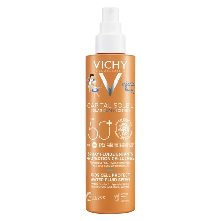 Solcreme spray til børn Vichy Capital Soleil Spf 50+ 200 ml