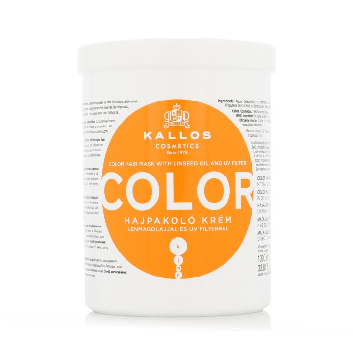 Hårmaske Kallos Cosmetics Color 1 L