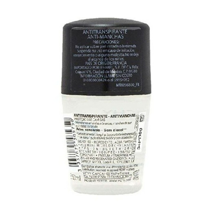 Deodorante Roll-on Vichy Homme 50 ml 48 h Antitraspirante