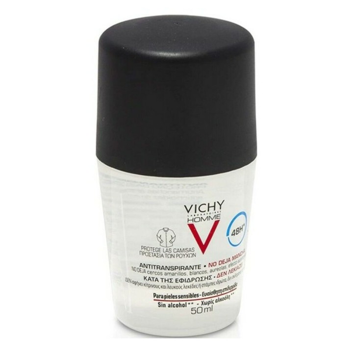 Deodorante Roll-on Vichy Homme 50 ml 48 h Antitraspirante