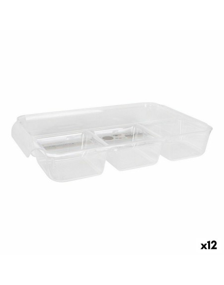 Organizador Multiusos Confortime Transparente 37,5 x 23,5 x 5, cm (12 Unidades)
