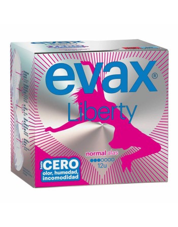 Normal Sanitary Pads with Wings Evax Liberty
