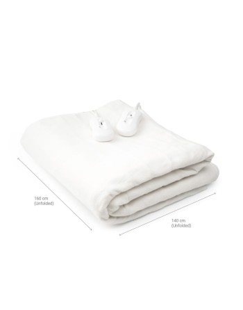 Surmatelas Chauffant Électrique Double Blewarm InnovaGoods 60+60 W 140 x 160 cm Blanc