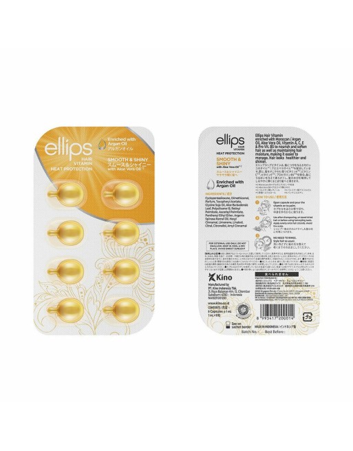 Vitaminas Ellips Smooth Shiny Comprimidos Termoprotector Aceite de Argán