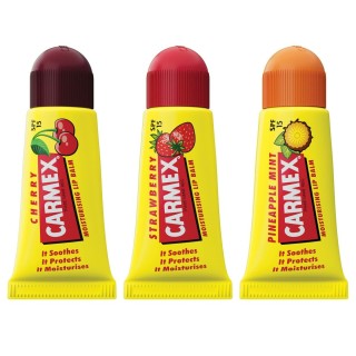 Fugtgivende læbepomade Carmex Triplo Jordbær Ananas 3 Dele Stjerne Spf 15