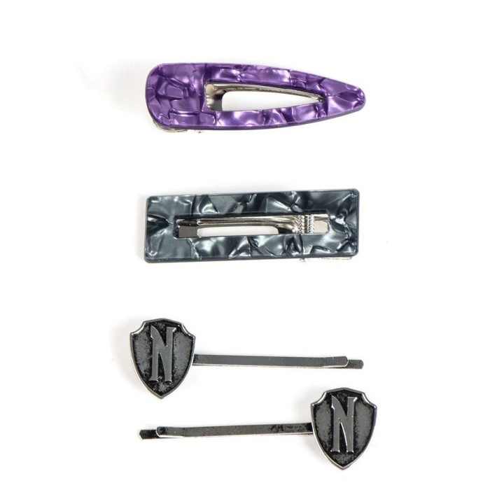 Clips para Pelo Wednesday 4 Piezas