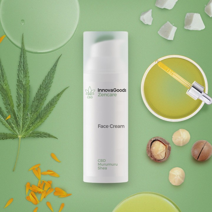 Fugtgivende ansigtscreme CBD Zencare InnovaGoods 50 ml