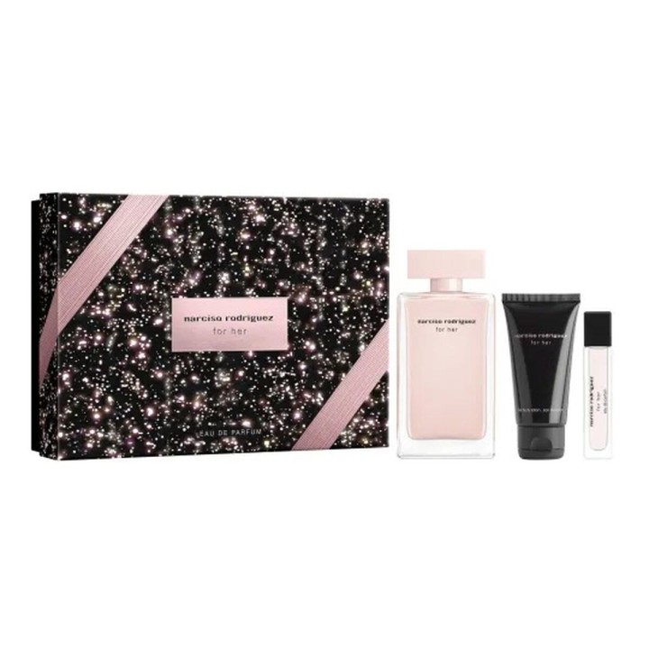 Parfume sæt til kvinder Narciso Rodriguez FOR HER EDP 3 Dele