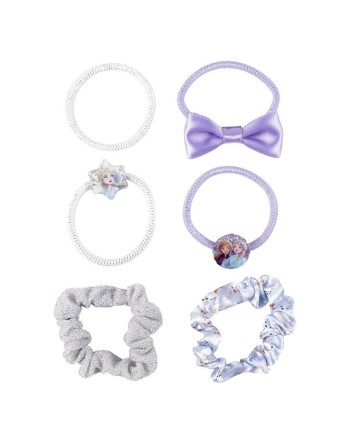 Elastici per capelli Frozen Multicolore 6 Unità