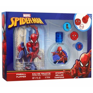 Børne parfume Air-Val SPIDERMAN EDT 50+PINBALL EDT 50 ml 3 Dele