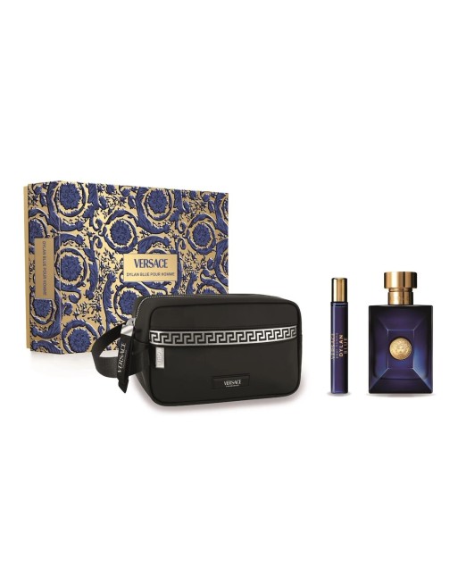 Set de Perfume Hombre Versace Dylan Blue EDT 3 Piezas