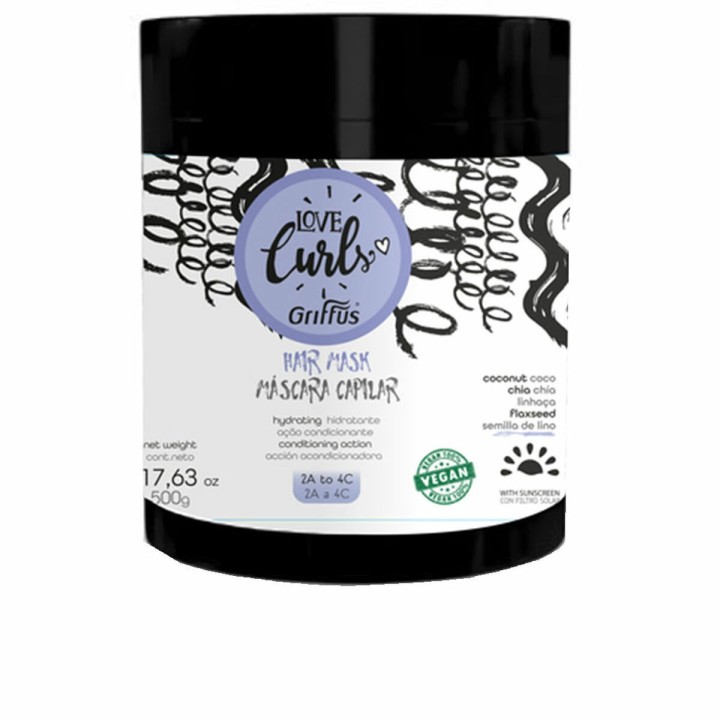 Reparerende hårmaske Griffus LOVE CURLS 500 g