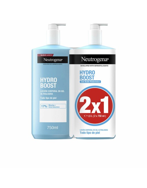 Körperlotion Neutrogena Hydro Boost 750 ml x 2 Gel Feuchtigkeitsspendend