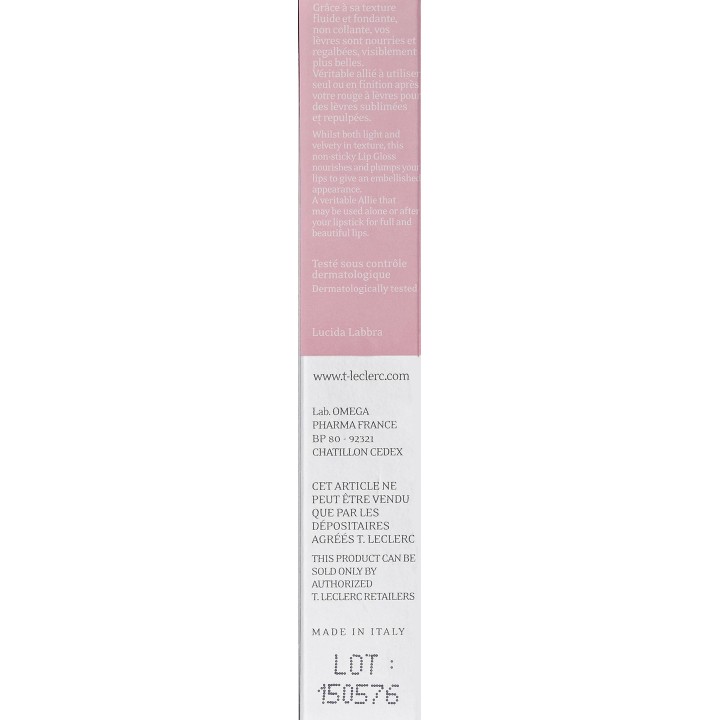 Rouge à lèvres LeClerc GLOSS ROSE MADAME