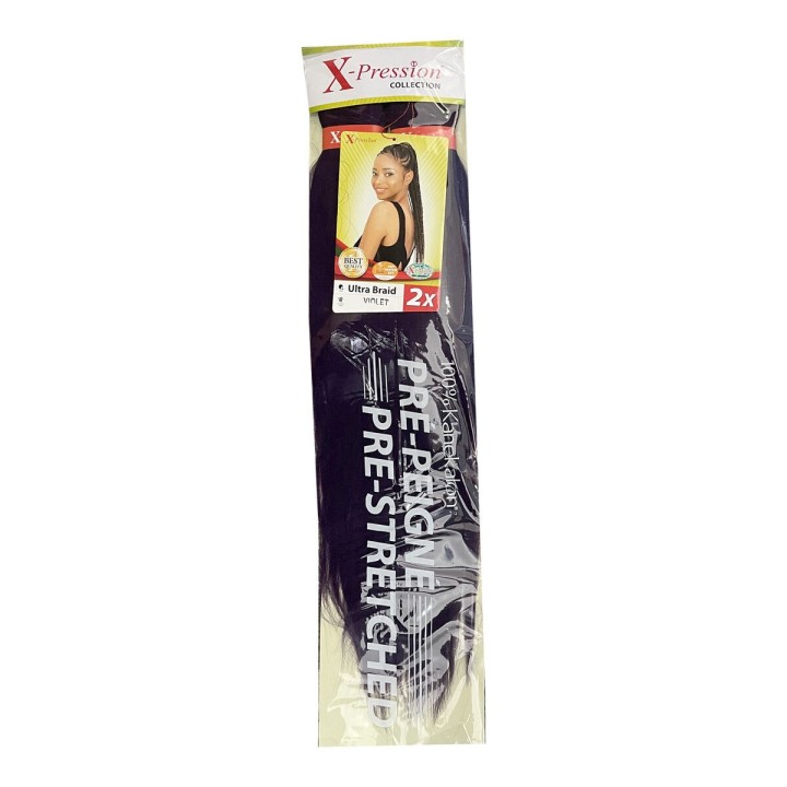 Extensions til håret X-Pression Pre Peigne Violet 2 enheder