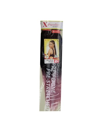 Extension per i Capelli X-Pression Pre Peigne Vintage Rose 2 Unità