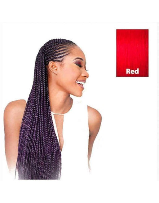 Extensions pour les Cheveux X-Pression   208,28 cm Rouge pelo sintetico