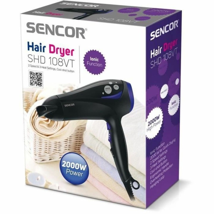 Secador de Pelo Sencor SHD 108VT Negro 2000 W
