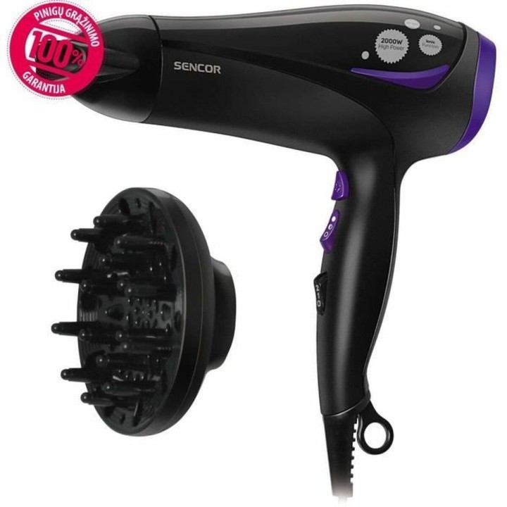 Secador de Pelo Sencor SHD 108VT Negro 2000 W