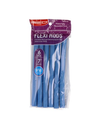 Hair rollers Red Kiss Kiss Flexi 6 Pieces