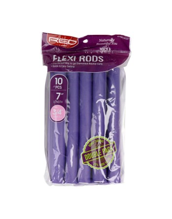 Hair rollers Red Kiss Kiss Flexi 10 Pieces